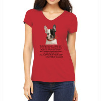 I Know  I'm Just A Dog But If You Feel Sad I'll  Be Your Smile, If You Women's V-neck T-shirt | Artistshot