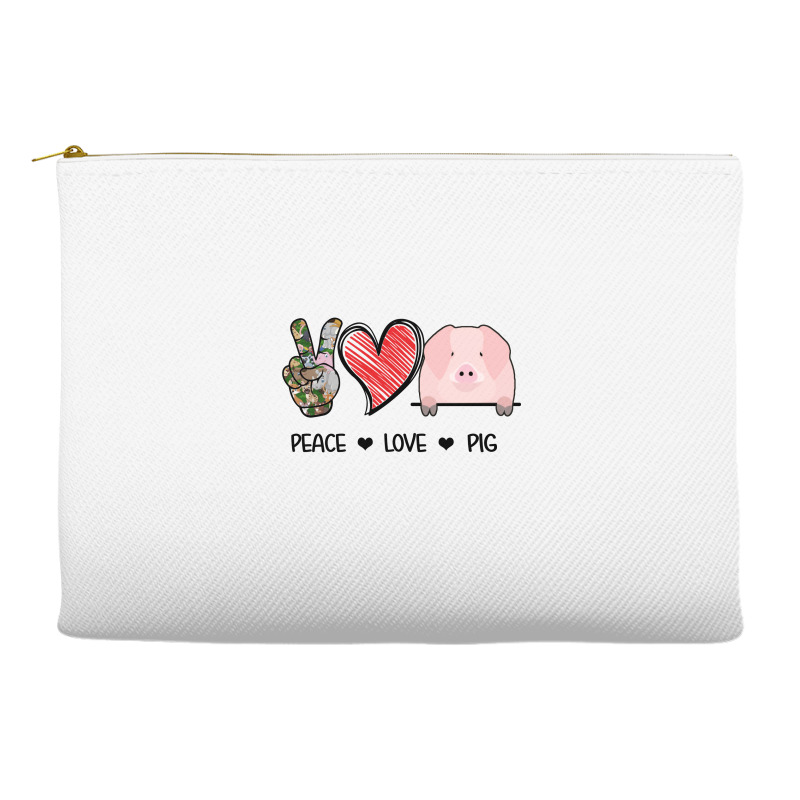 Peace Love Pig Accessory Pouches | Artistshot