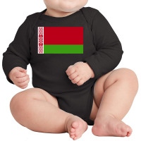 Belarus Flag Long Sleeve Baby Bodysuit | Artistshot