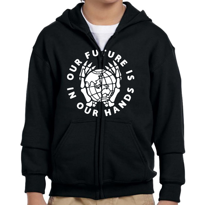 Our Future Is In Our Hands Youth Zipper Hoodie by irnanto | Artistshot