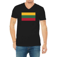 Lithuania Flag V-neck Tee | Artistshot