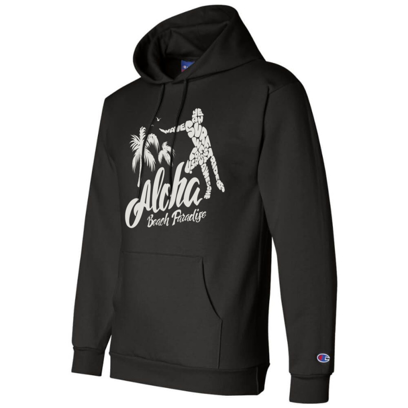 Aloha Beach Paradise Champion Hoodie by Chiks | Artistshot