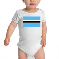 Botswana Flag Baby Bodysuit | Artistshot