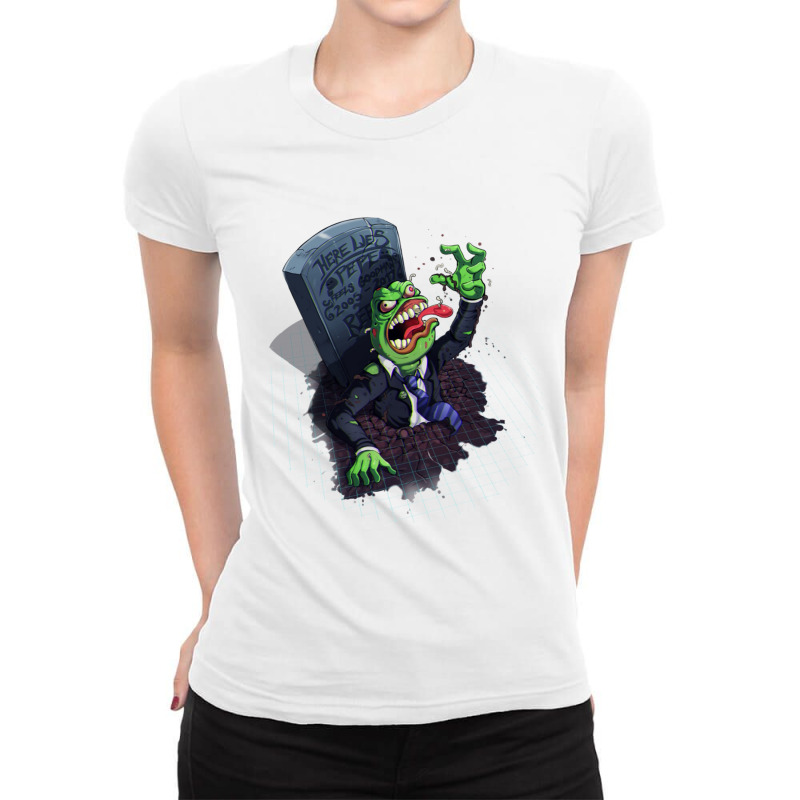 Shadman,shadbase,cartoon,badass,vulture,anime,text,outer Banks,hallowe Ladies Fitted T-Shirt by Ha Thu | Artistshot