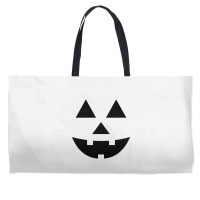 Black Pumpkin Face For Halloween Costumes Weekender Totes | Artistshot