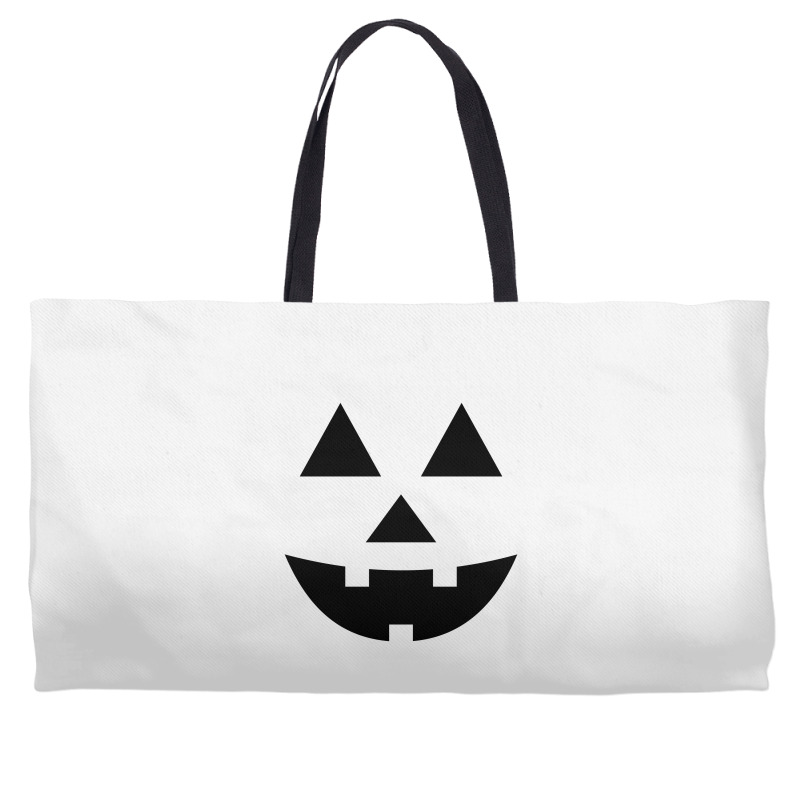 Black Pumpkin Face For Halloween Costumes Weekender Totes | Artistshot