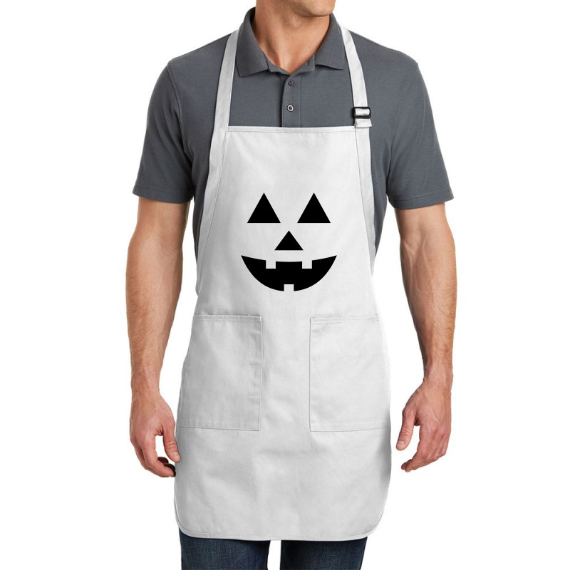 Black Pumpkin Face For Halloween Costumes Full-length Apron | Artistshot