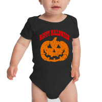 Happy Halloween Vintage Pumpkin Baby Bodysuit | Artistshot