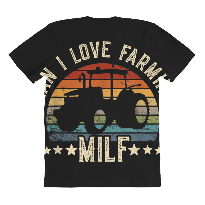 milf man i love farming t shirt