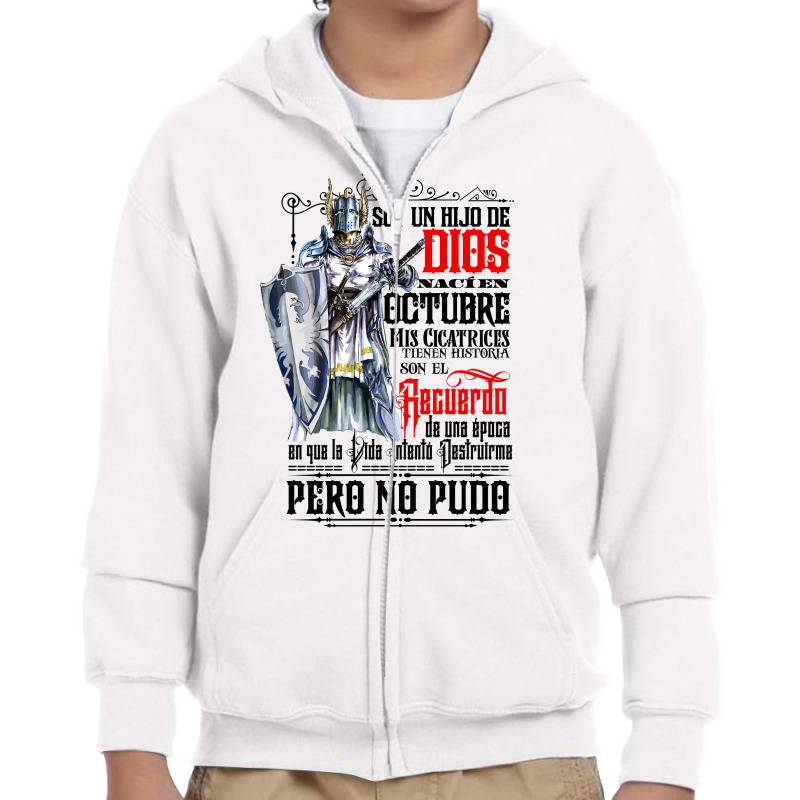 Soy Un Hijo De Dios Youth Zipper Hoodie | Artistshot