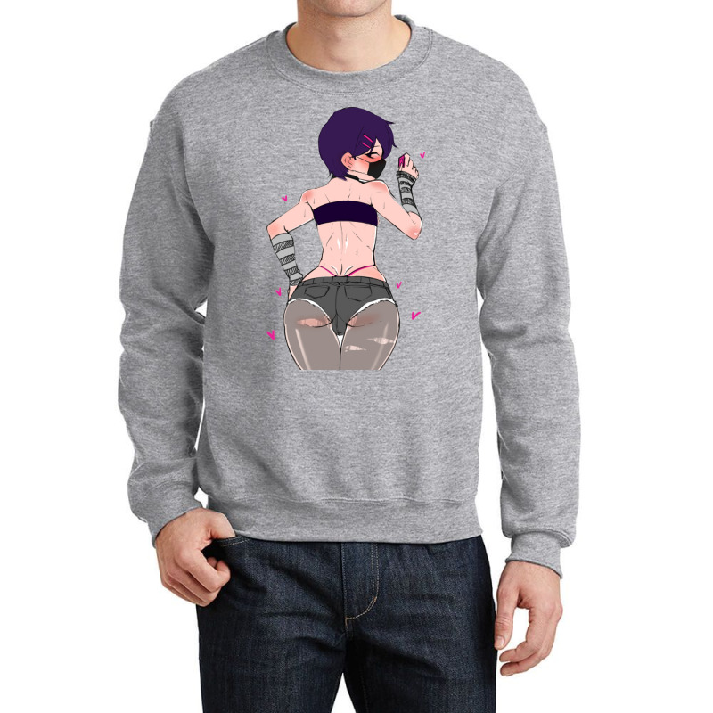 Shadman,shadbase,cartoon,badass,vulture,anime,text,outer Banks,hallowe Crewneck Sweatshirt by Ha Thu | Artistshot