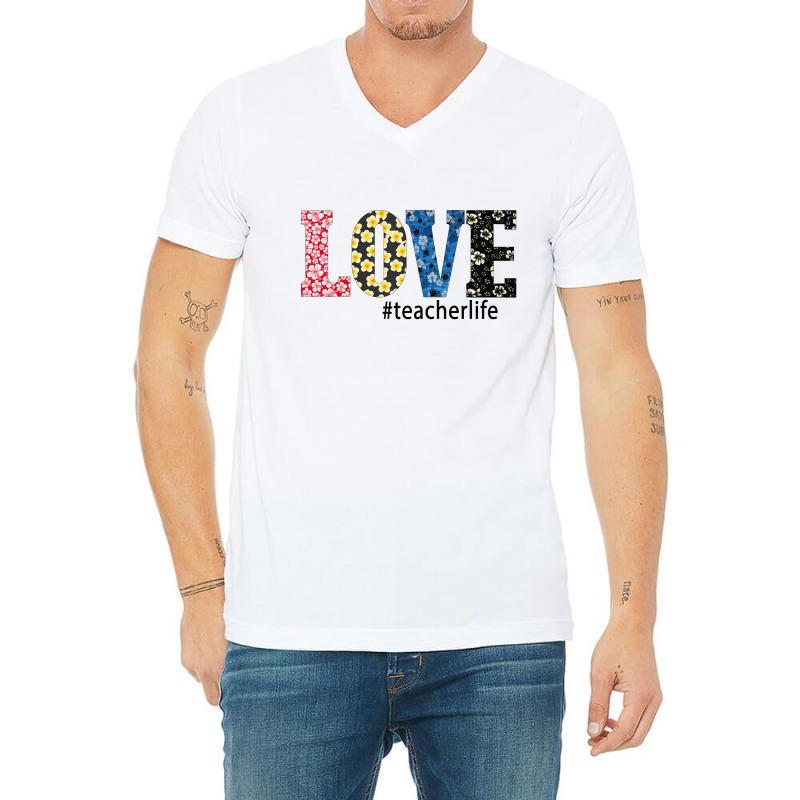 Love Teacher V-neck Tee | Artistshot