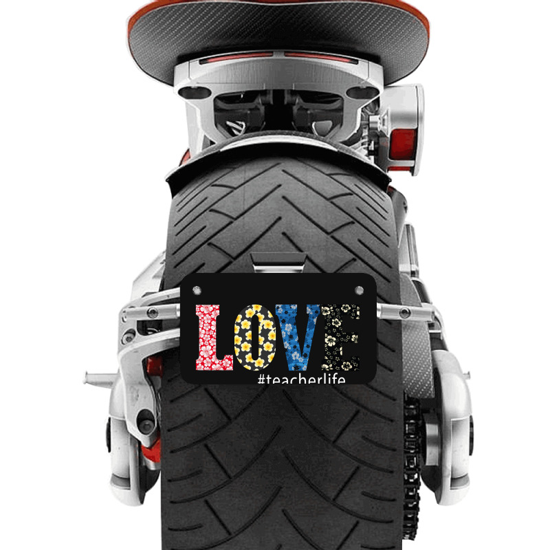 Love Teacher Motorcycle License Plate | Artistshot