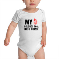 Nicu Nurse Funny Heart Baby Bodysuit | Artistshot