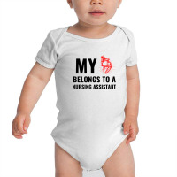 Nursing Assistant Funny Heart Baby Bodysuit | Artistshot