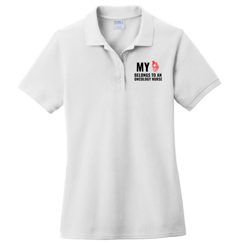 Oncology Nurse Funny Heart Ladies Polo Shirt | Artistshot