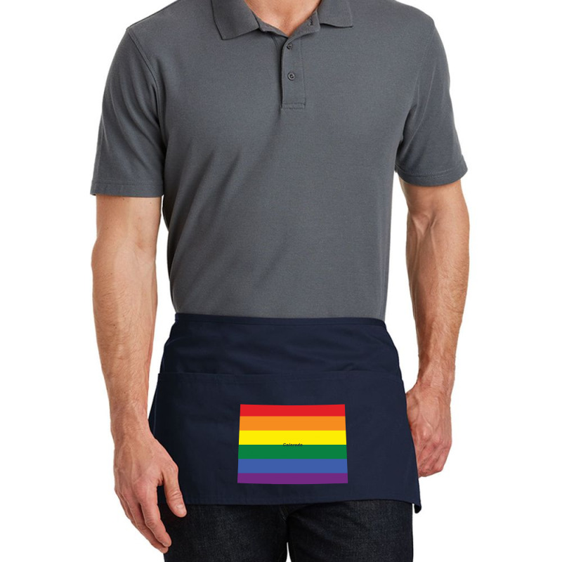 Colorado Rainbow Flag Waist Apron | Artistshot