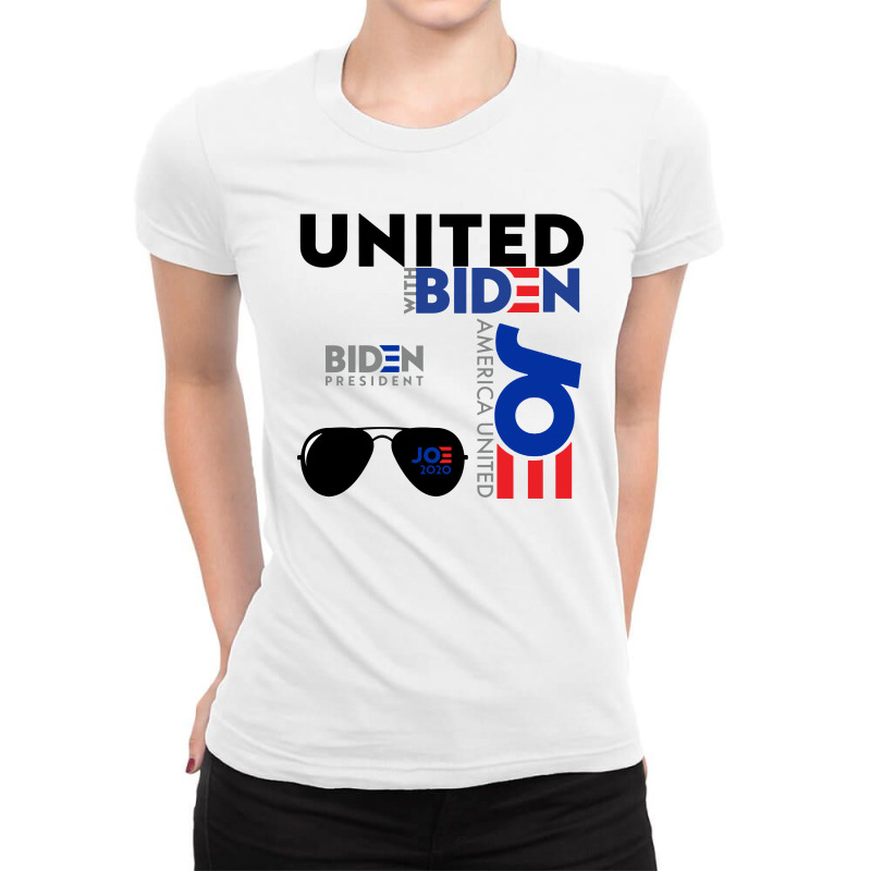 United With Biden 2020 Ladies Fitted T-Shirt by Megumi | Artistshot