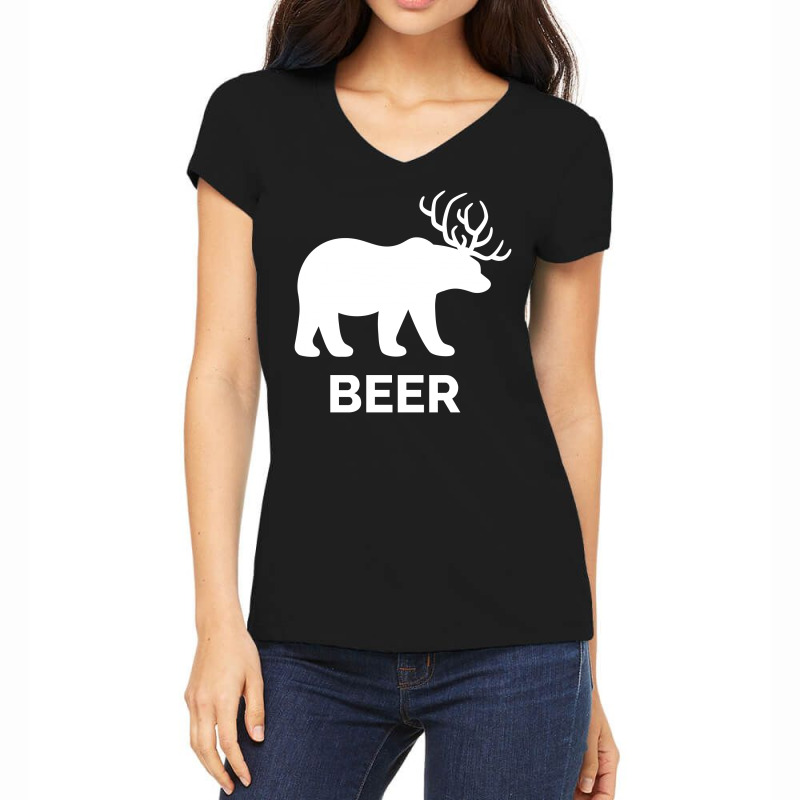 Beer Women's V-Neck T-Shirt by davidcourey | Artistshot