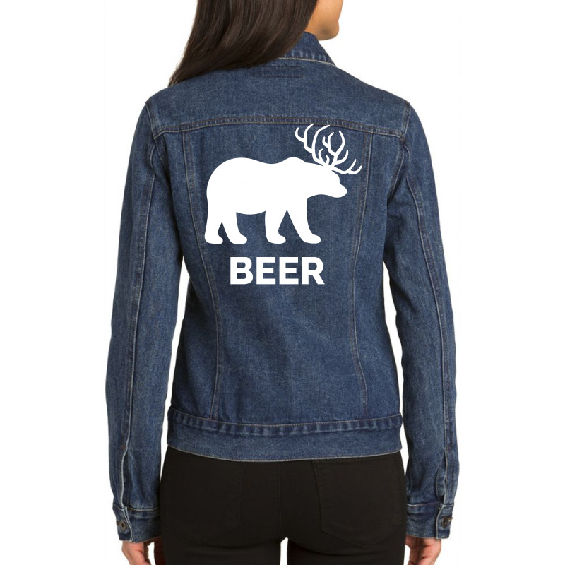 Beer Ladies Denim Jacket by davidcourey | Artistshot