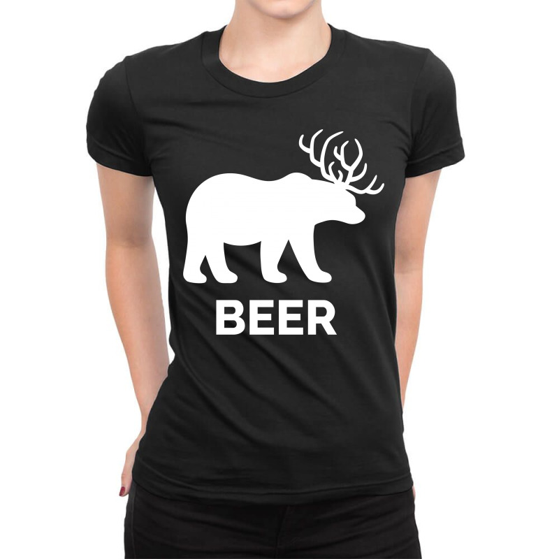 Beer Ladies Fitted T-Shirt by davidcourey | Artistshot