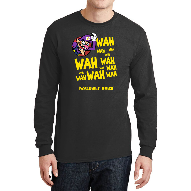 Waluigi Voice ( Wah ) Long Sleeve Shirts by agus loli | Artistshot