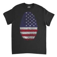 Usa Flag Finger Print Classic T-shirt | Artistshot