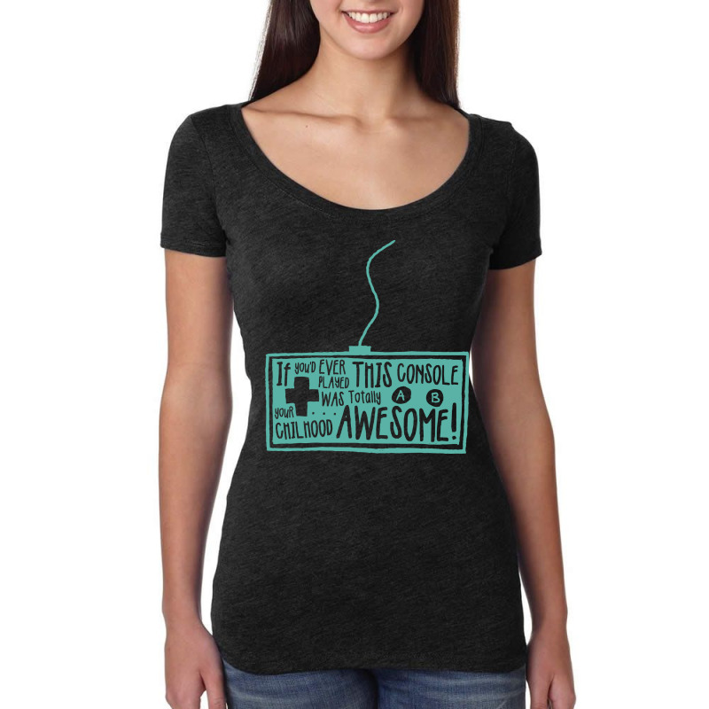 Never Stop Playing Women's Triblend Scoop T-shirt by Chiks | Artistshot