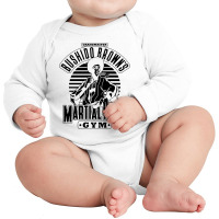 The Grandmaster Browns Martial Arts Gym Long Sleeve Baby Bodysuit | Artistshot