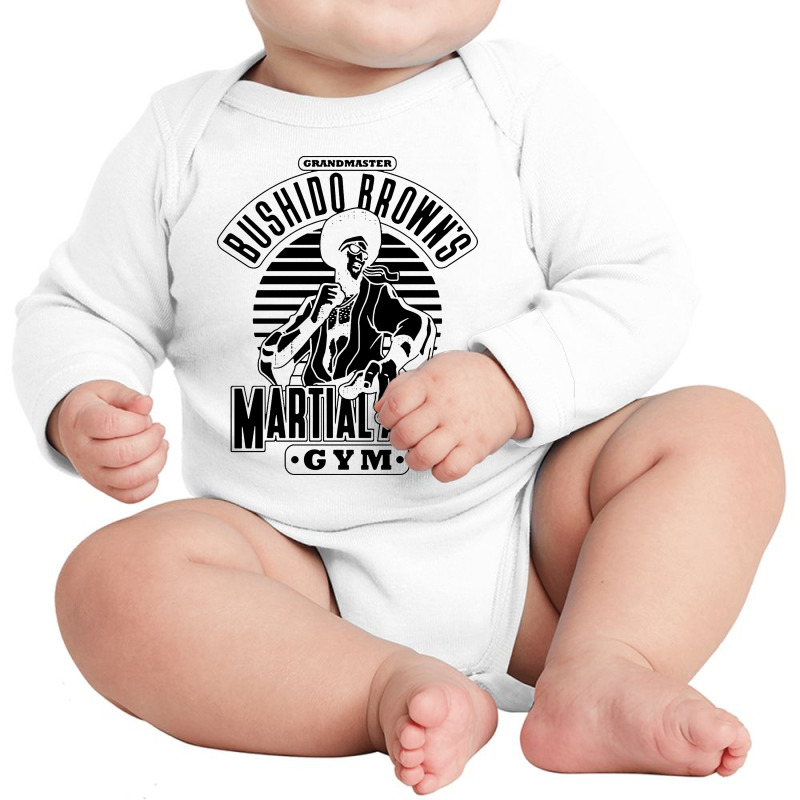 The Grandmaster Browns Martial Arts Gym Long Sleeve Baby Bodysuit by Firework Tess | Artistshot