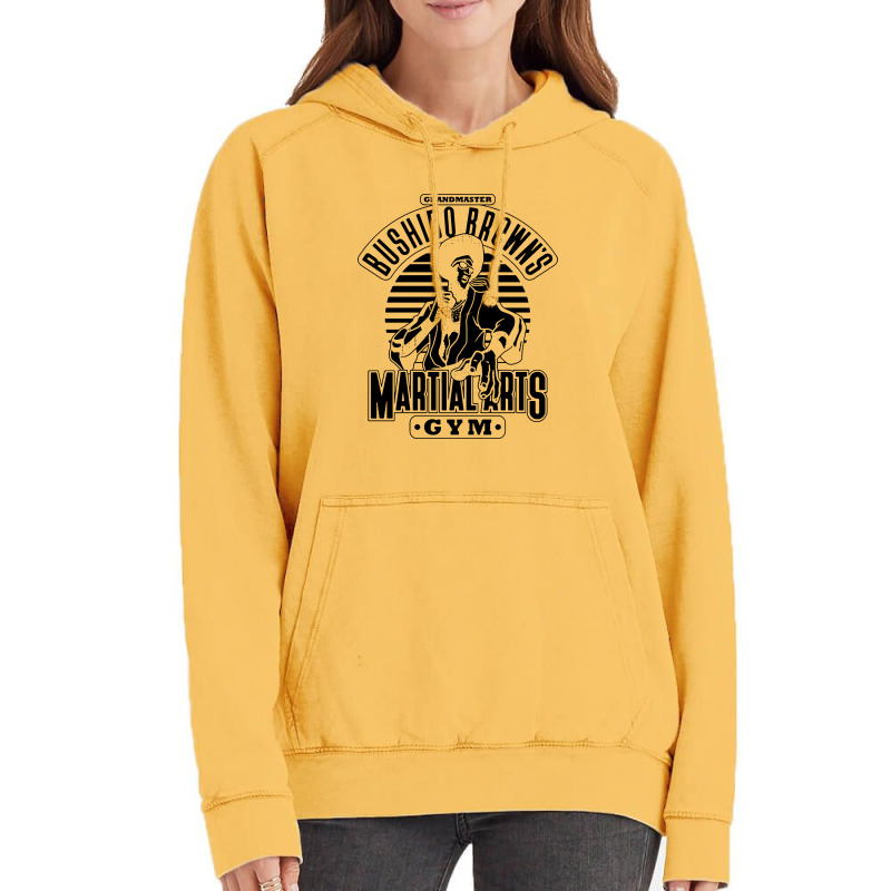 The Grandmaster Browns Martial Arts Gym Vintage Hoodie by Firework Tess | Artistshot