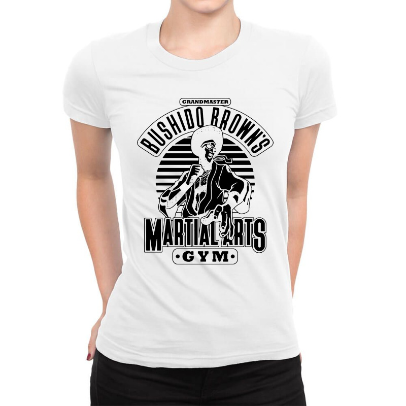 The Grandmaster Browns Martial Arts Gym Ladies Fitted T-shirt | Artistshot