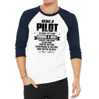 Being A Pilot Copy 3/4 Sleeve Shirt | Artistshot