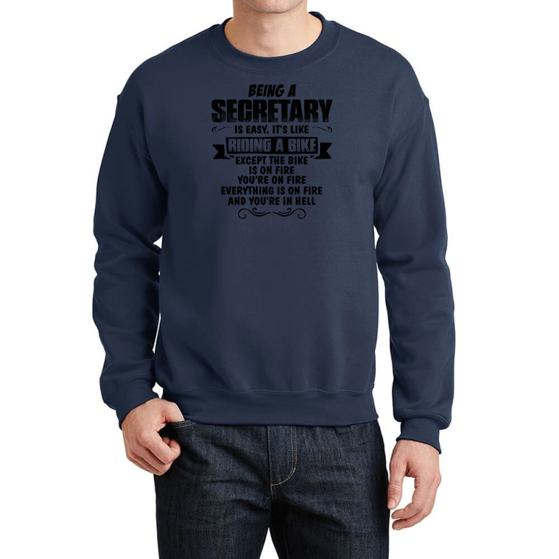 Being A Secretary Copy Crewneck Sweatshirt | Artistshot