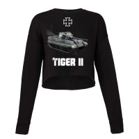 Tiger Ii Panzer Vi German Heavy Tank Ww2 King Tiger Military T Shirt Cropped Sweater | Artistshot