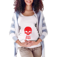 Distressed Krav Maga Skull Maternity Scoop Neck T-shirt | Artistshot