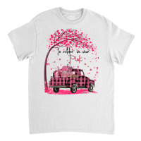 In October We Wear Pink Truck Pumpkin Breast Cancer Classic T-shirt | Artistshot