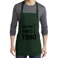 Gift For 40 Year Old: Classic Rock 1980 40th Birthday Medium-length Apron | Artistshot