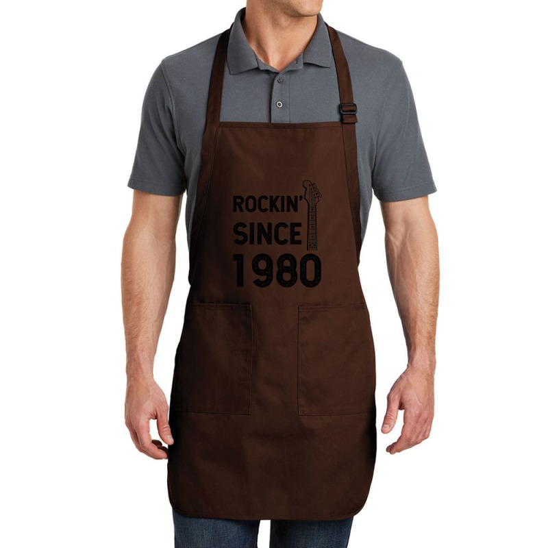 Gift For 40 Year Old: Classic Rock 1980 40th Birthday Full-length Apron | Artistshot