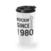 Gift For 40 Year Old: Classic Rock 1980 40th Birthday Travel Mug | Artistshot