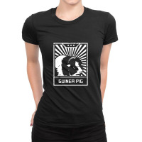 Guinea Pig Propaganda Poster Ladies Fitted T-shirt | Artistshot