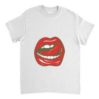 Sexy Tongue Licking Its Lips Classic T-shirt | Artistshot