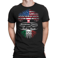 American Grown With Italian Roots T-shirt | Artistshot