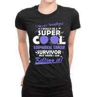 Esophageal Cancer Awareness T  Shirt Esophageal Cancer Awareness Super Ladies Fitted T-shirt | Artistshot