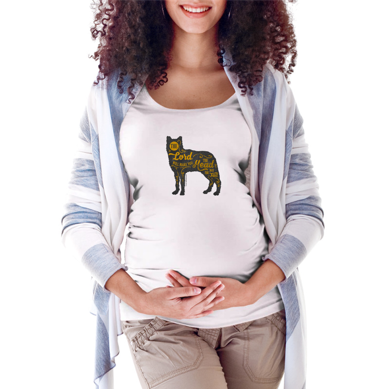 Head Not The Tail Maternity Scoop Neck T-shirt by Chiks | Artistshot