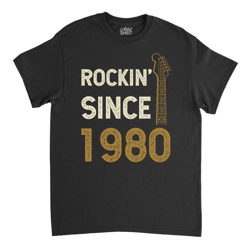 Gift For 40 Year Old: Classic Rock 1980 40th Birthday Classic T-shirt | Artistshot