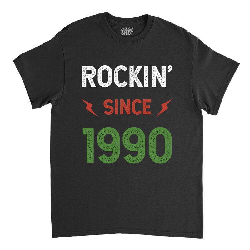 Gift For 30 Year Old: Classic Rock 1990 30th Birthday Classic T-shirt | Artistshot