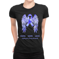 Esophageal Cancer T Shirtfaith Hope Love Esophageal Cancer Awareness W Ladies Fitted T-shirt | Artistshot