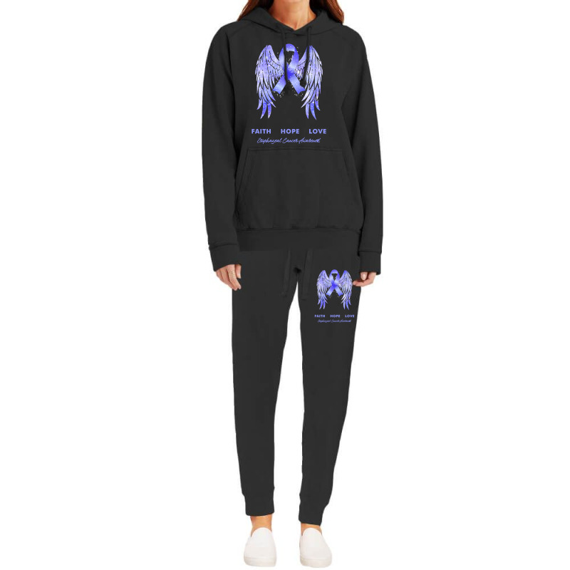 Esophageal Cancer T Shirtfaith Hope Love Esophageal Cancer Awareness W Hoodie & Jogger set by rico96716 | Artistshot