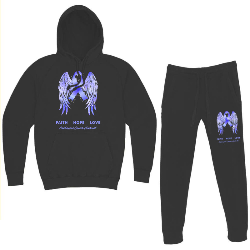 Esophageal Cancer T Shirtfaith Hope Love Esophageal Cancer Awareness W Hoodie & Jogger set by rico96716 | Artistshot